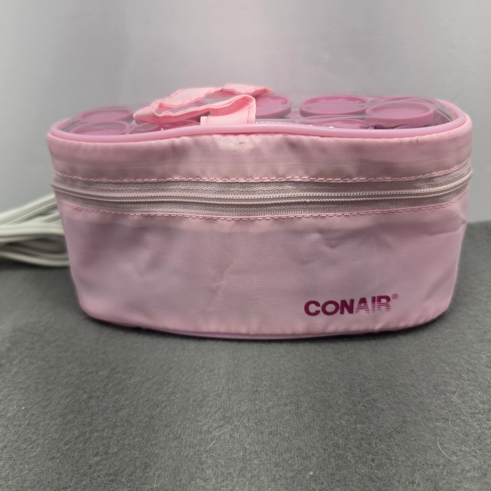 Conair Instant Heat Travel Hair Setter HS10K Pink 10 Multi-Size Hot Rollers